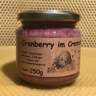 Cranberry im Cremehonig