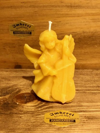 Kerze Engel mit Bass